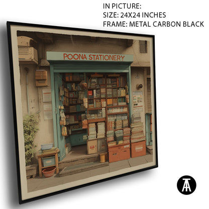 Artwork in Carbon Black Meta Frame