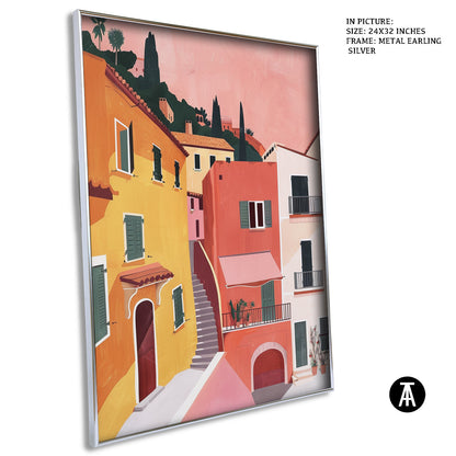 Artwork in Metal Earling Silver Frame