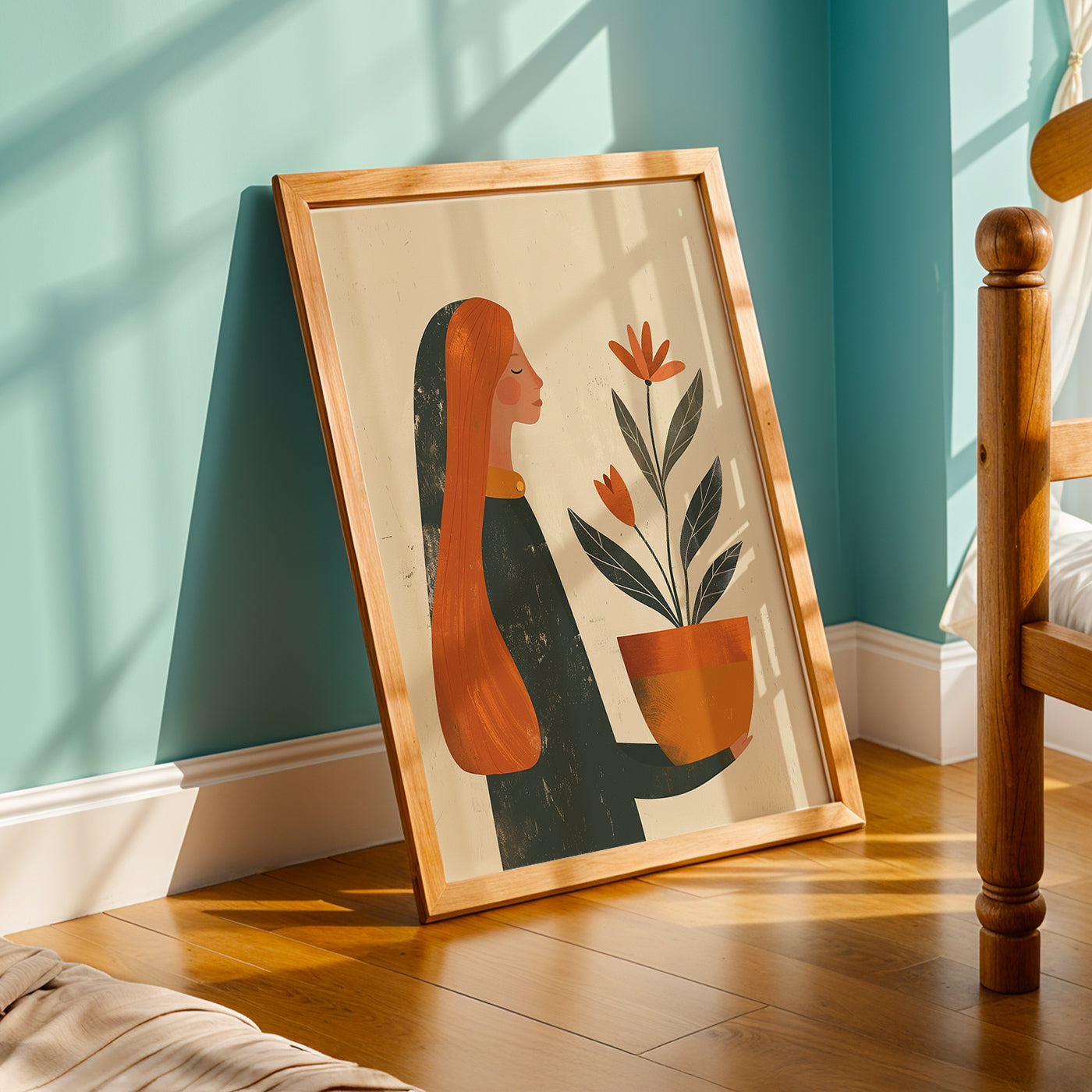 Praha Bohemian Artwork in a Lifestyle Setting