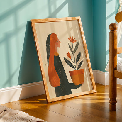Praha Bohemian Artwork in a Lifestyle Setting