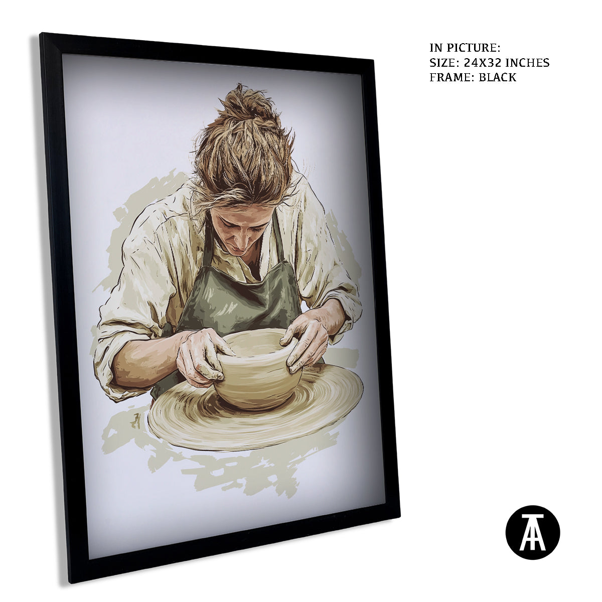 Artwork in Metal Earling Silver Frame