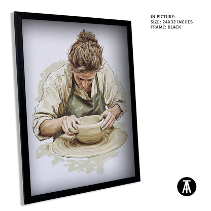 Artwork in Metal Earling Silver Frame