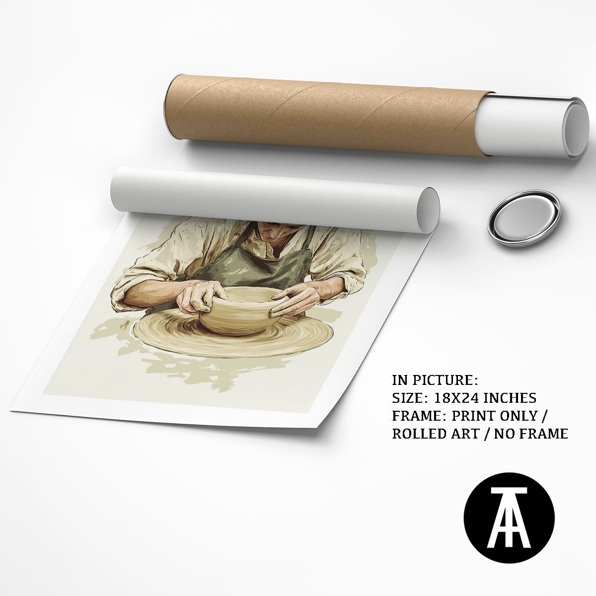 Artwork as Print Only or Rolled Art
