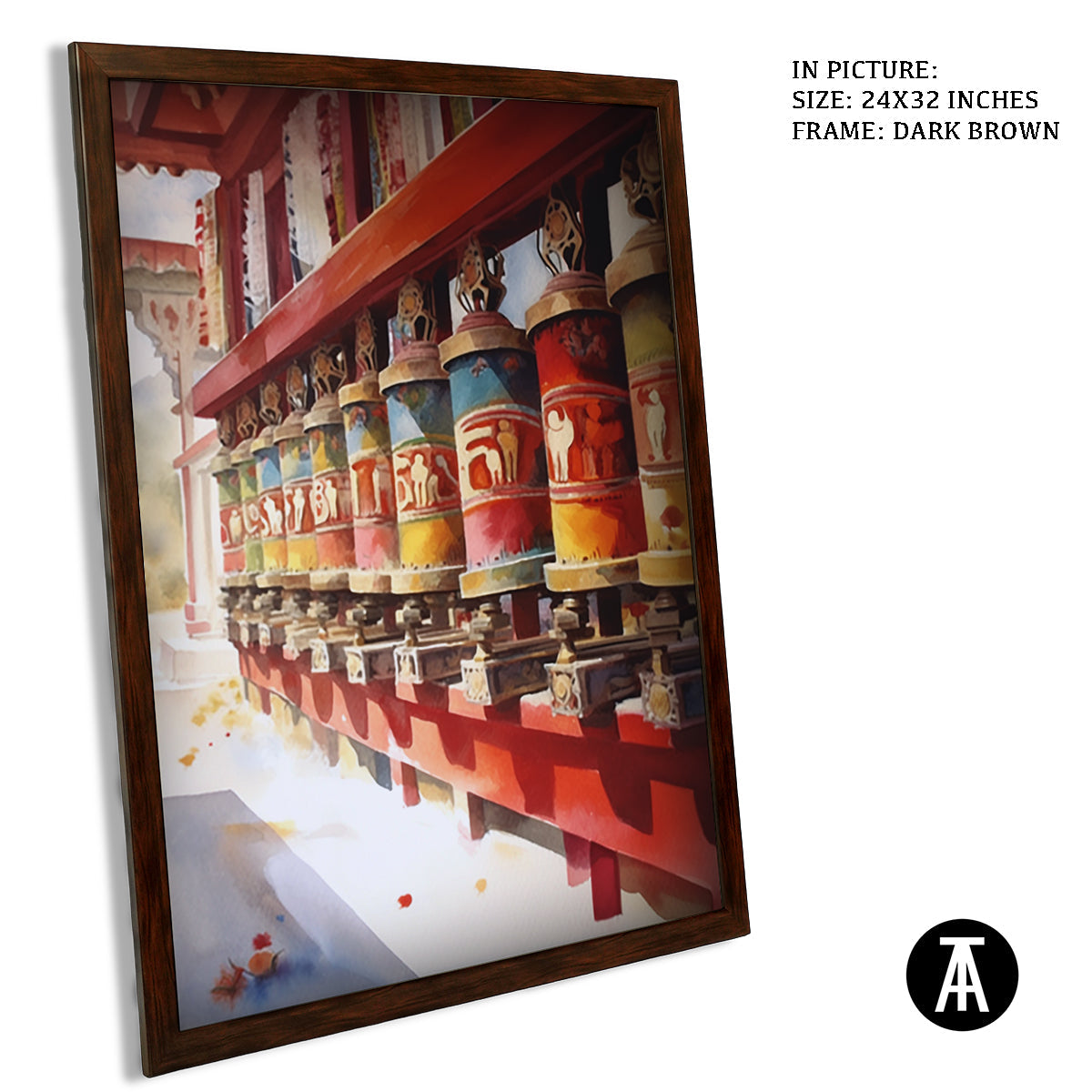 Artwork in Metal Champagne Gold Frame