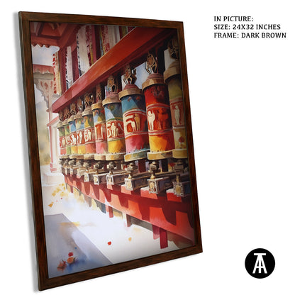 Artwork in Metal Champagne Gold Frame
