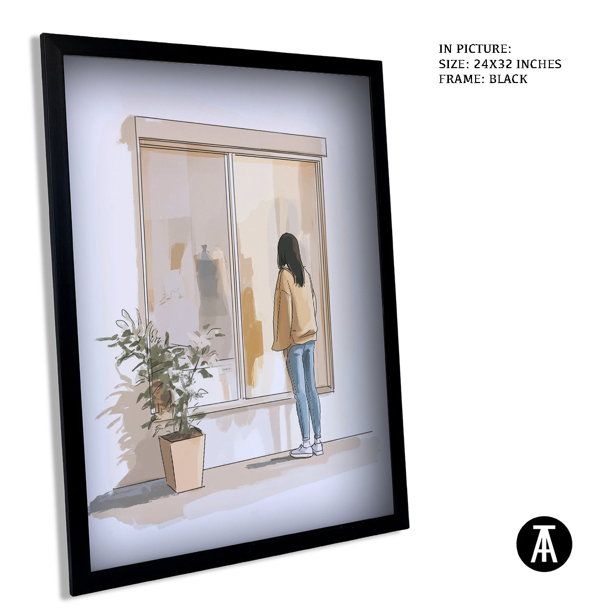 Artwork in Metal Earling Silver Frame