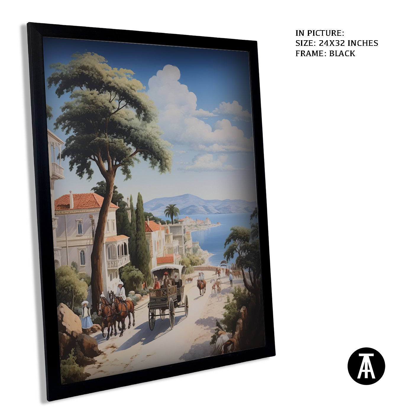 Artwork in Metal Earling Silver Frame