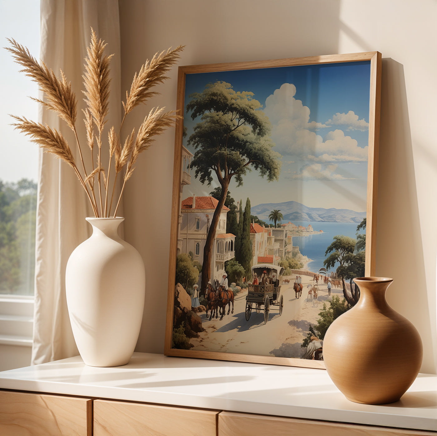 Istanbul Painting in a Lifestyle Setting