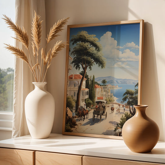 Istanbul Painting in a Lifestyle Setting