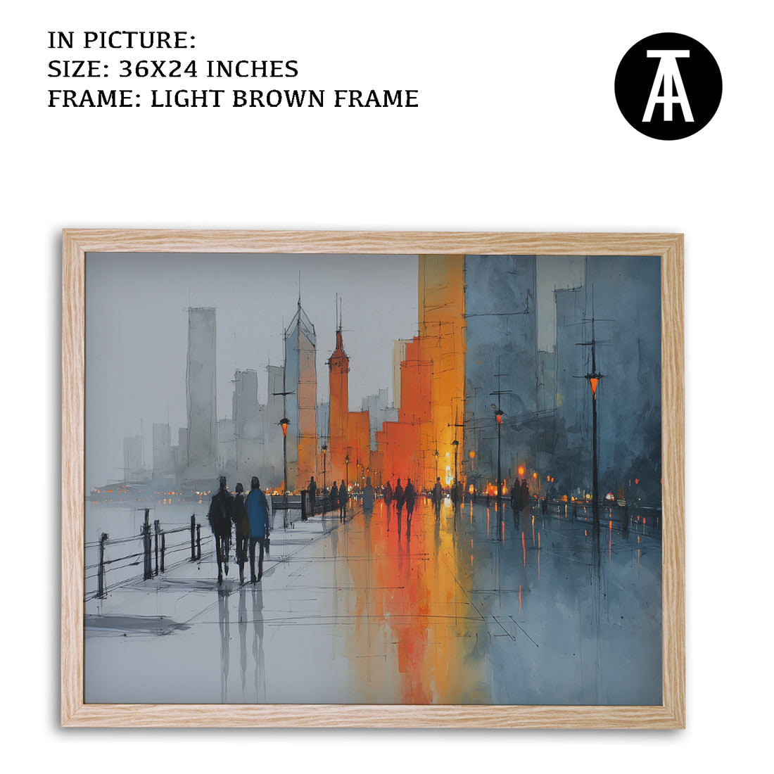 Artwork in Metal Earling Silver Frame
