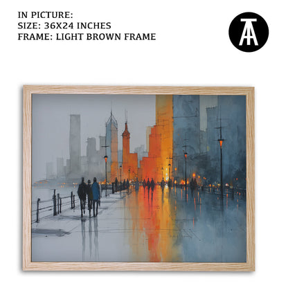 Artwork in Metal Earling Silver Frame