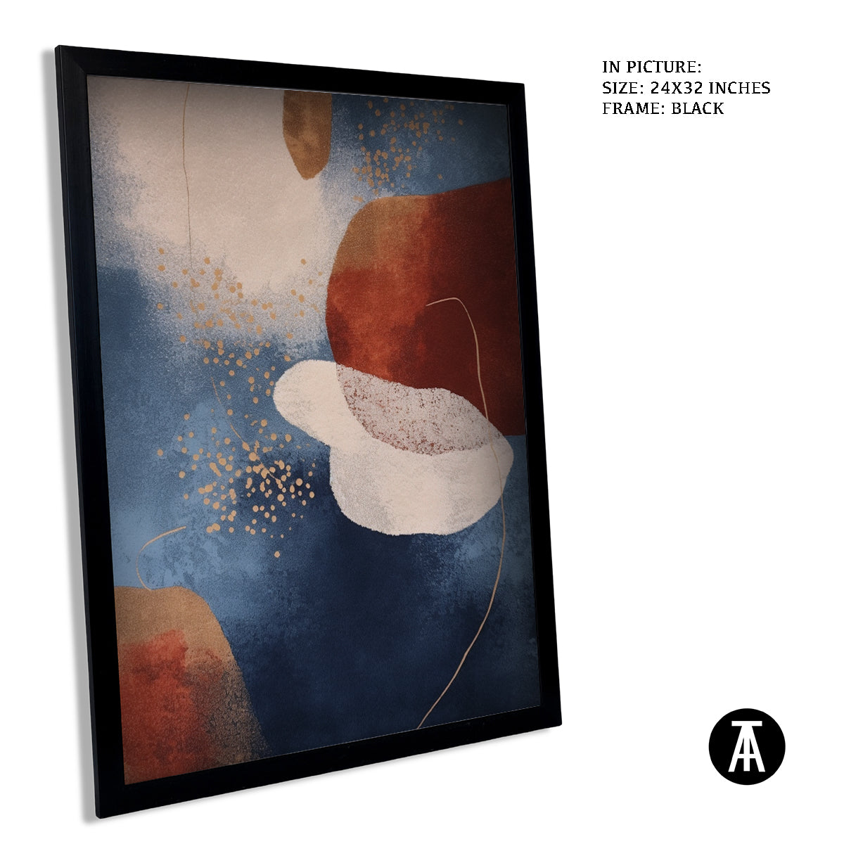 Sample Artwork in Black Frame