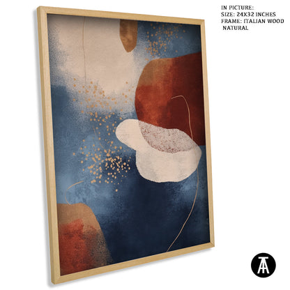 Sample Artwork in Italian Wood Framing Natural