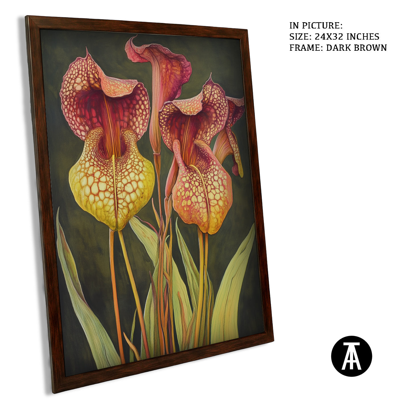 Artwork in Metal Champagne Gold Frame