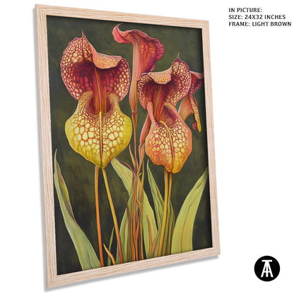Artwork in Dark Brown Frame