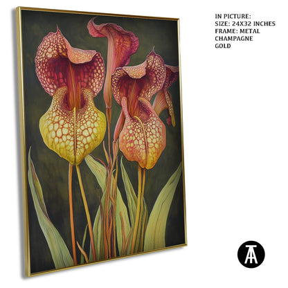 Artwork in Light Brown Frame