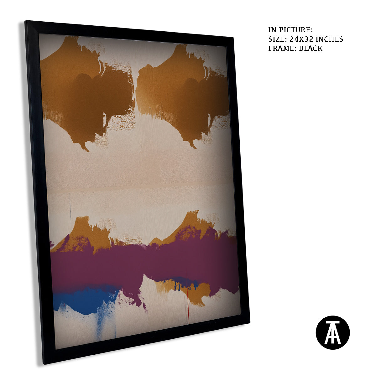 Sample Artwork in Black Frame