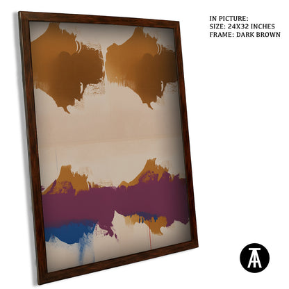 Sample Artwork in Dark Brown Frame