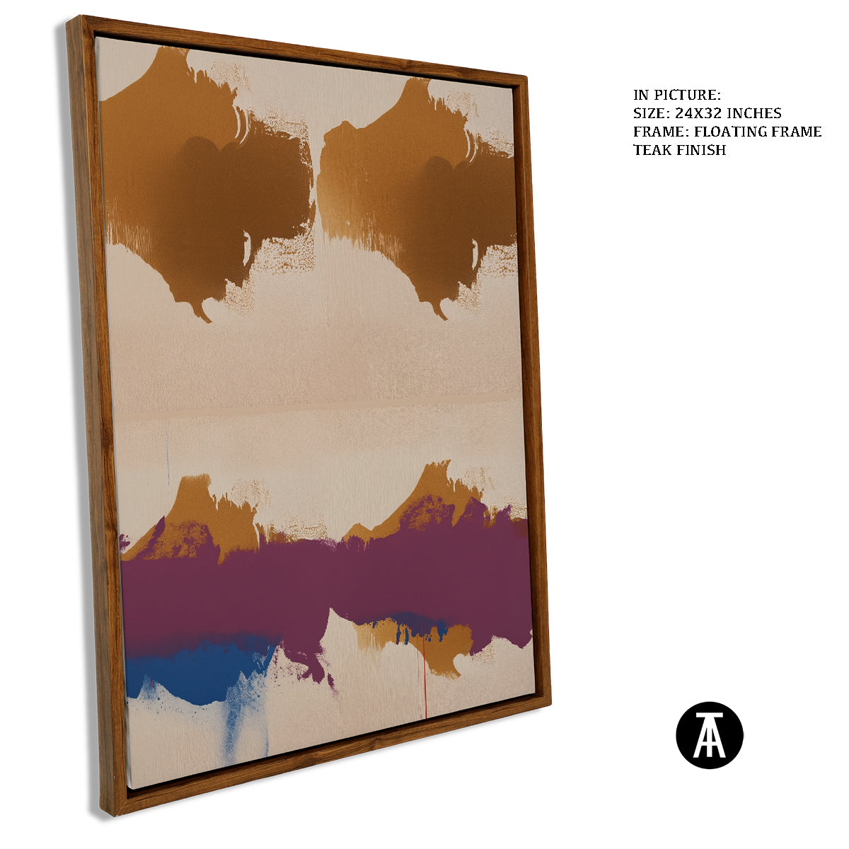 Sample Artwork in Floating Frame