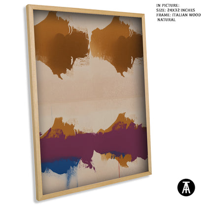 Sample Artwork in Italian Wood Framing Natural