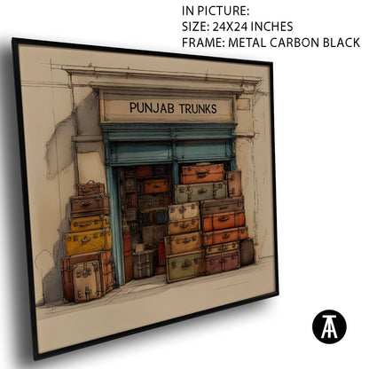 Artwork in Carbon Black Meta Frame