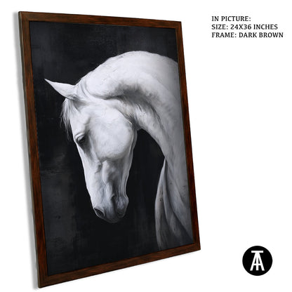 Artwork in Dark Brown Frame