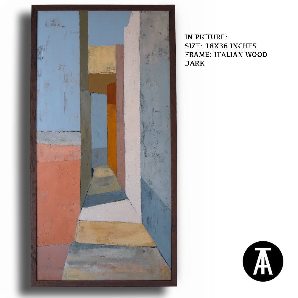 Artwork in Dark Wood Frame