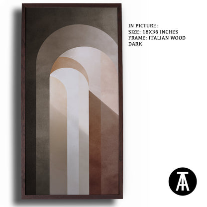 Artwork in Dark Wood Frame