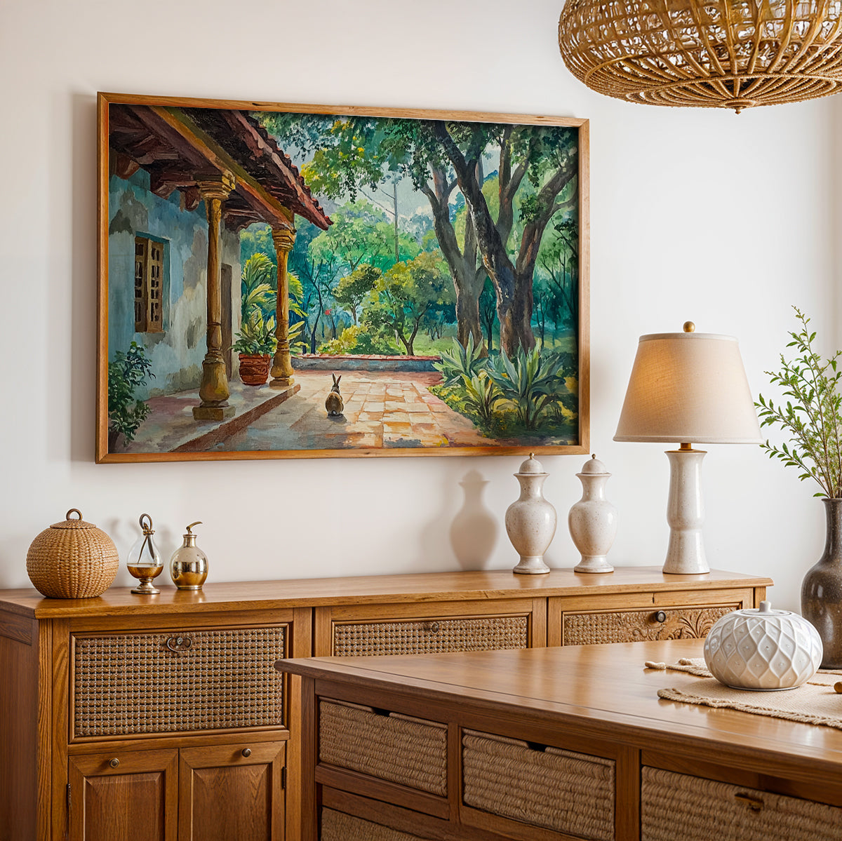 Heritage Indian Painting in a Lifestyle Setting