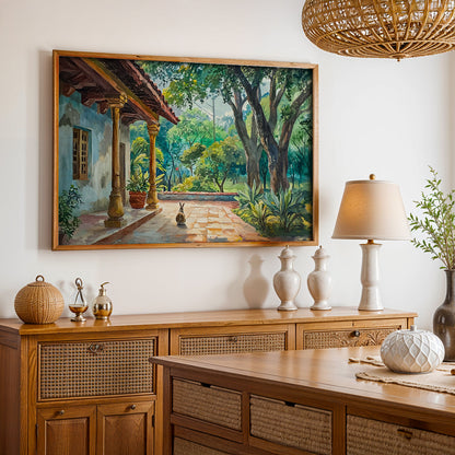 Heritage Indian Painting in a Lifestyle Setting