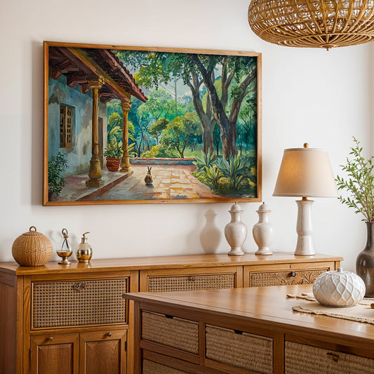 Heritage Indian Painting in a Lifestyle Setting