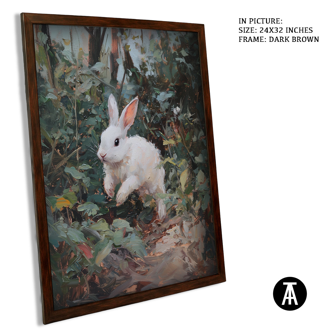 Artwork in Metal Champagne Gold Frame