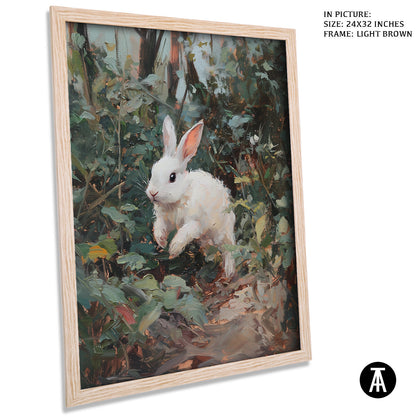 Artwork in Dark Brown Frame