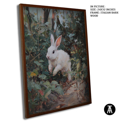 Artwork in Dark Wood Frame