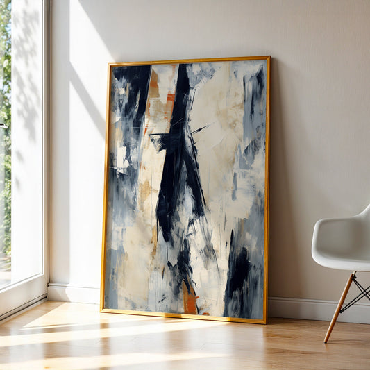 Abstract Painting in a Lifestyle Setting
