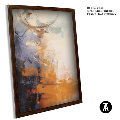 Artwork in Metal Champagne Gold Frame
