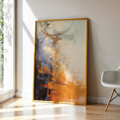 Abstract Painting in a Lifestyle Setting