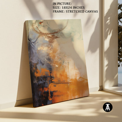 Artwork in Natural Wood Frame
