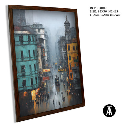 Artwork in Metal Champagne Gold Frame
