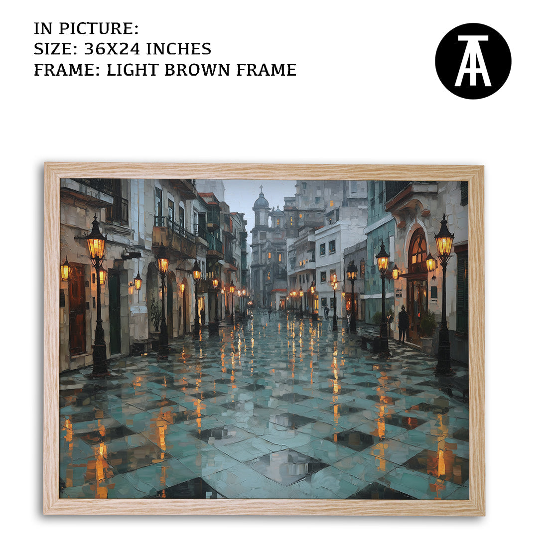 Artwork in Metal Earling Silver Frame