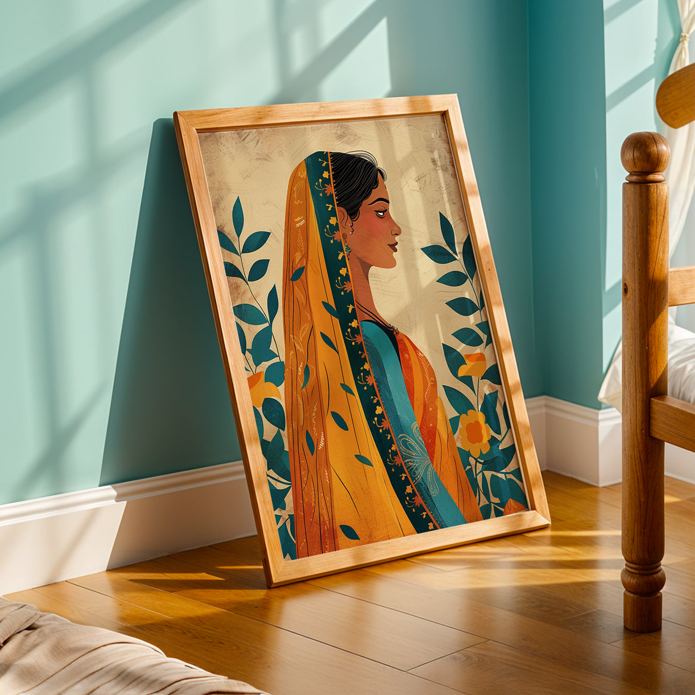 Praha Bohemian Artwork in a Lifestyle Setting