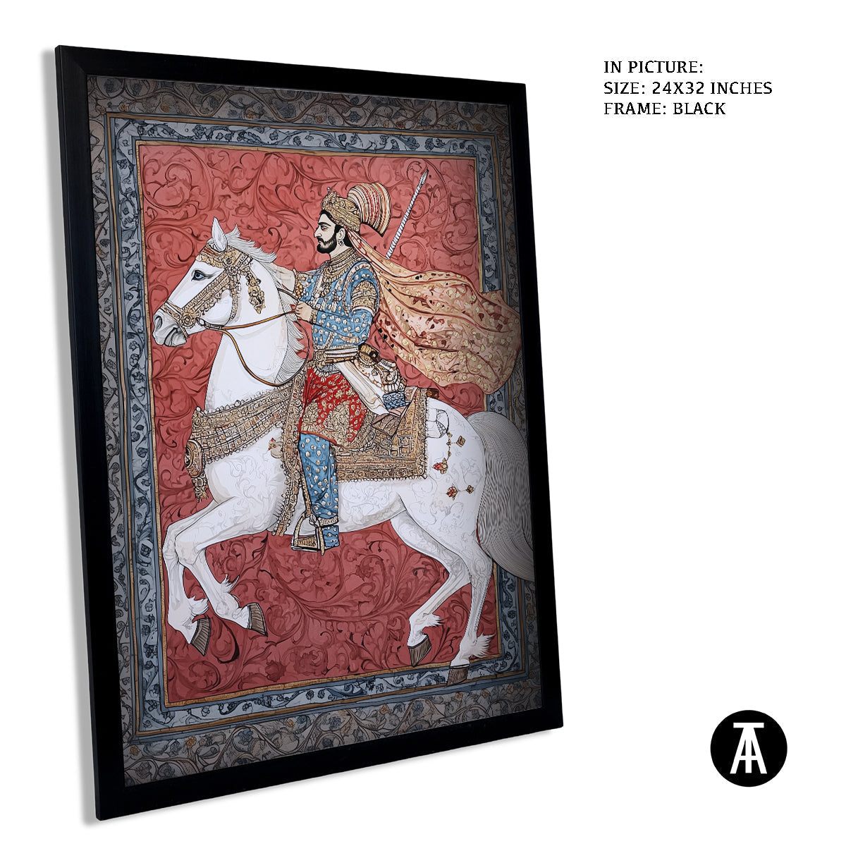 Artwork in Metal Earling Silver Frame