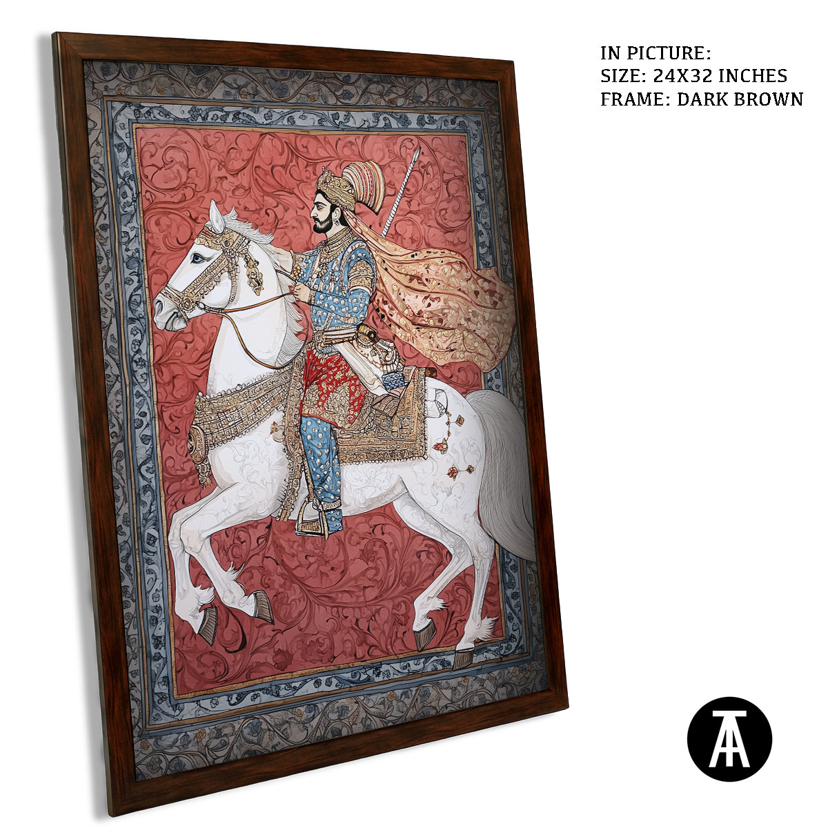 Artwork in Metal Champagne Gold Frame