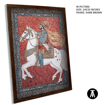 Artwork in Metal Champagne Gold Frame