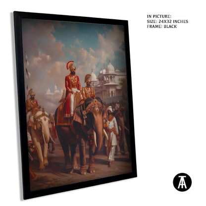 Artwork in Metal Earling Silver Frame