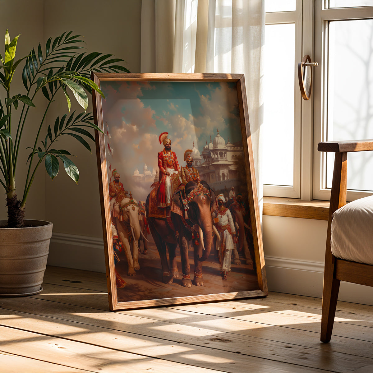 Heritage Indian Painting in a Lifestyle Setting