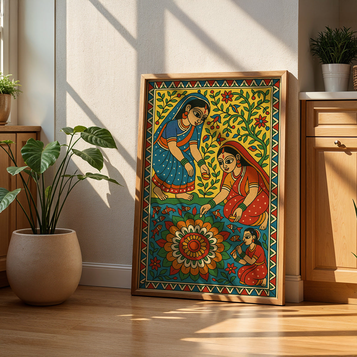 Heritage Indian Painting in a Lifestyle Setting