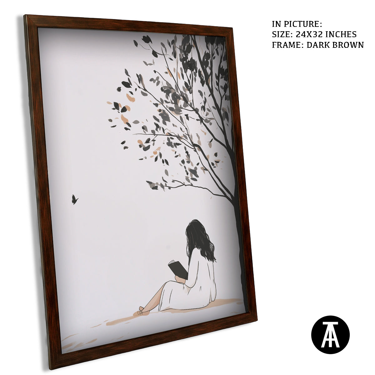 Artwork in Metal Champagne Gold Frame