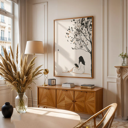 Minimalist Painting in a Lifestyle Setting