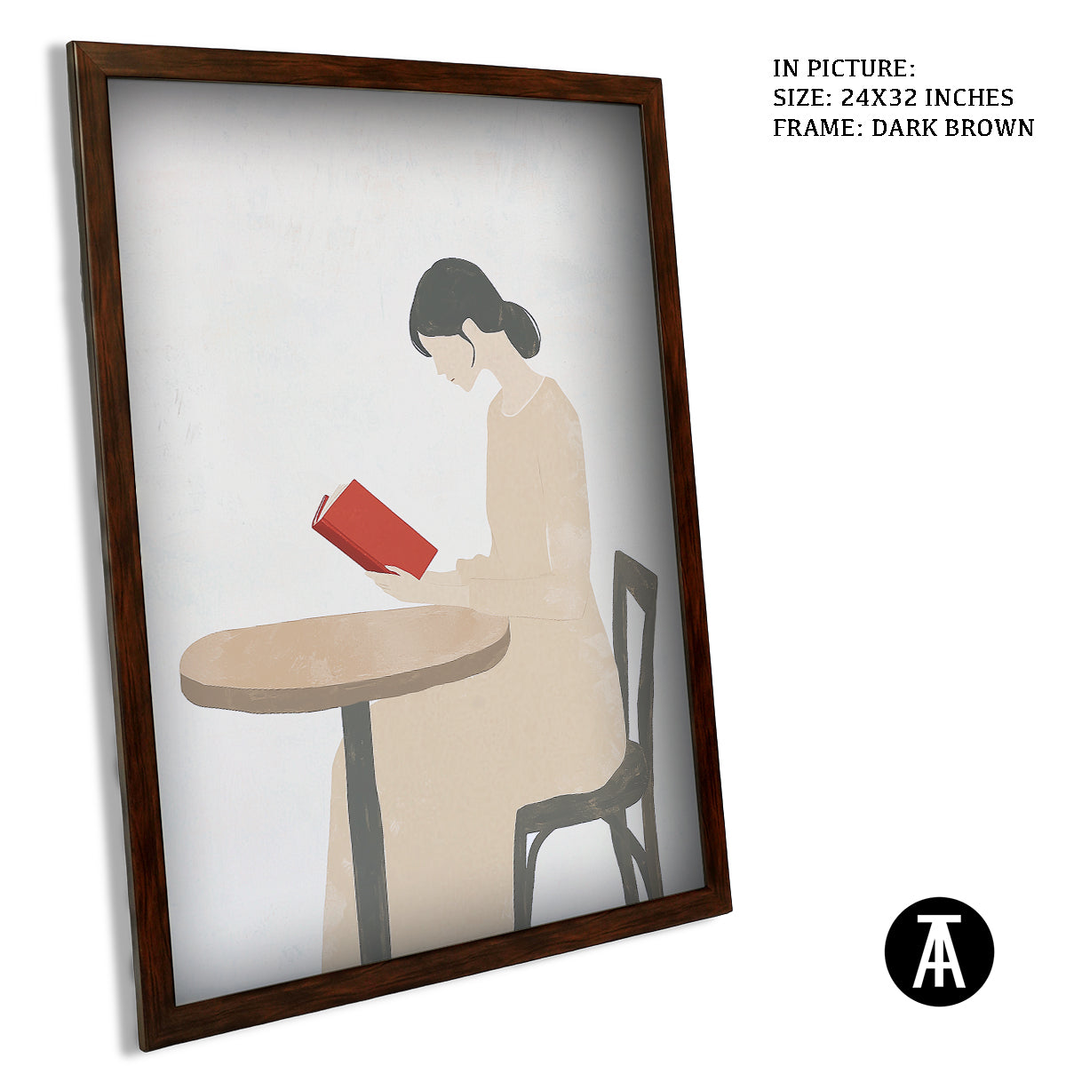 Artwork in Metal Champagne Gold Frame